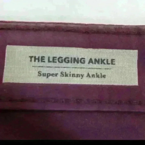 AG - ADRIANO GOLDSCHMIED Legging Ankle Super Skinny Leather Jean 27 #POY1288 - Picture 5 of 10